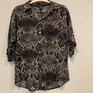 Snake skin blouse